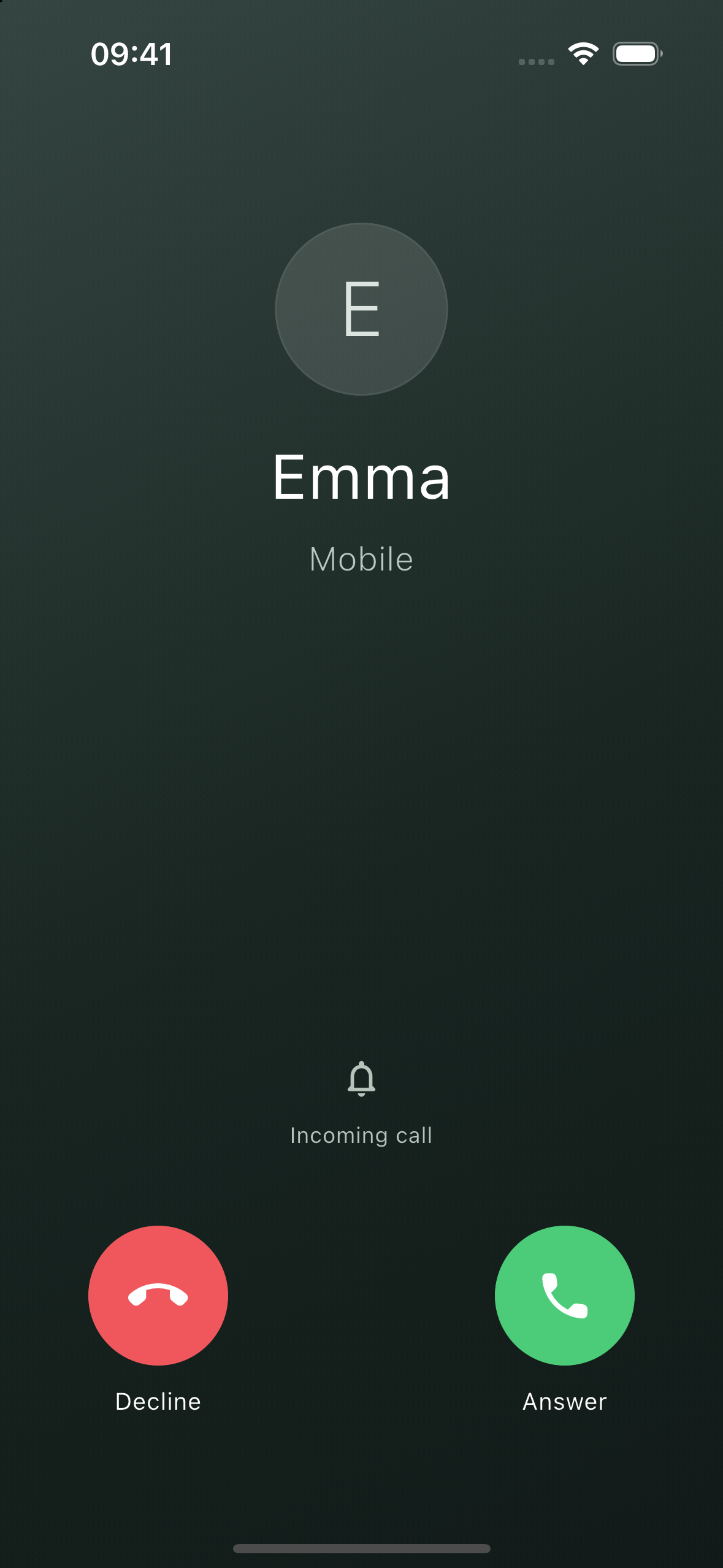 Incoming call: Emma