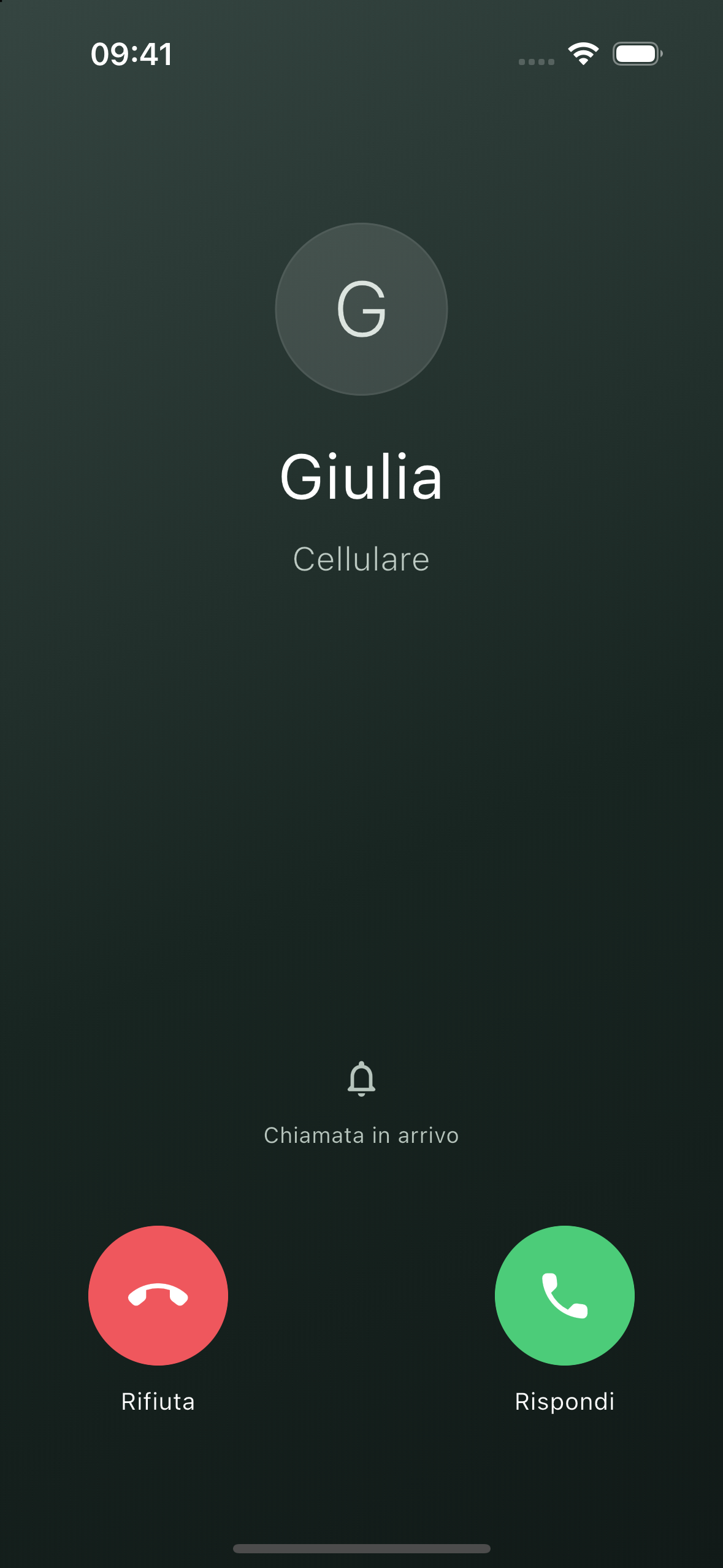 Chiamata in arrivo: Giulia